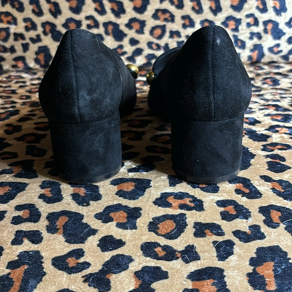 Kate Spade Helena suede heels with gold accent. Size 8 - Picture 4 of 7